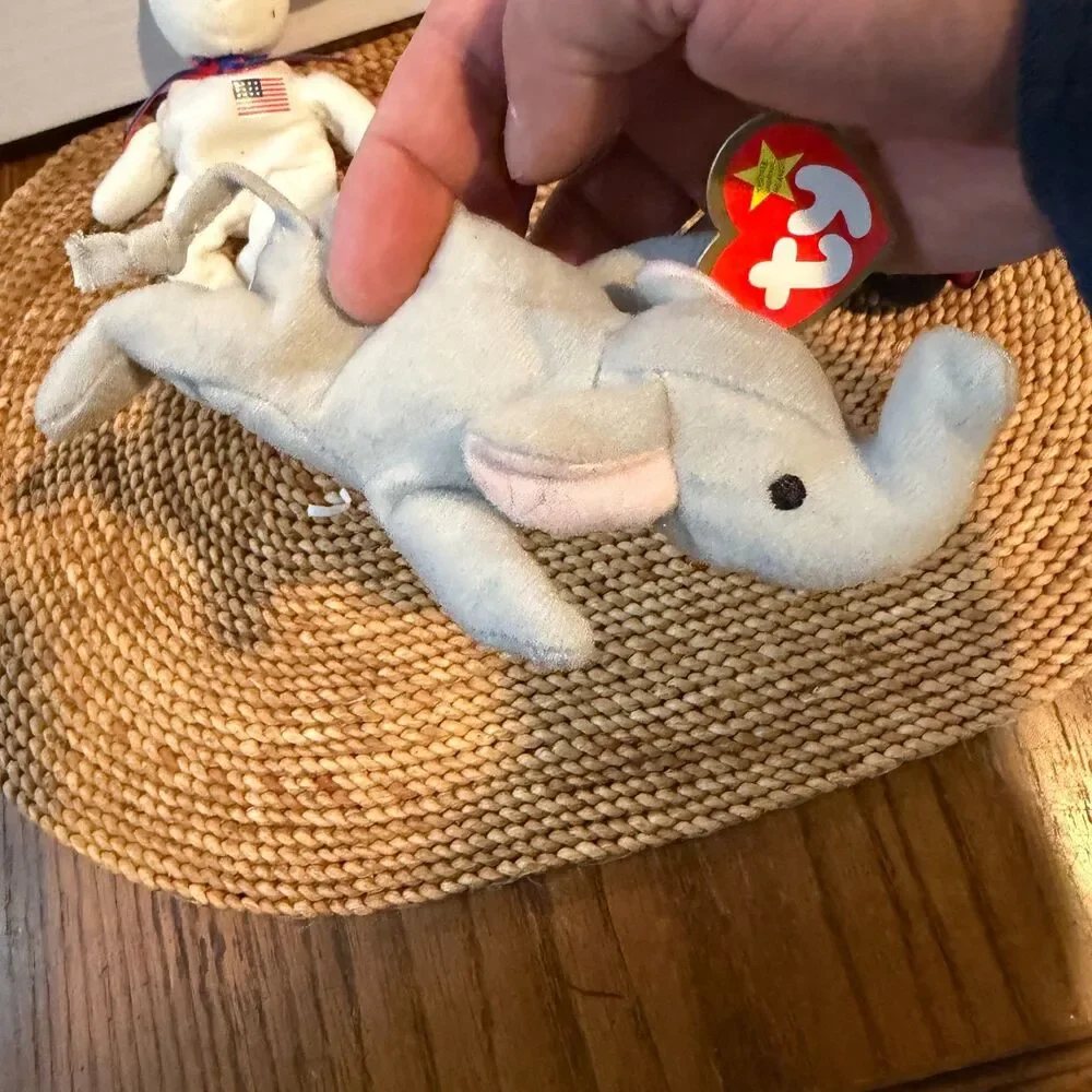Ty Teenie Beanie Babies American Trio Libearty Righty Lefty McDonalds Tags